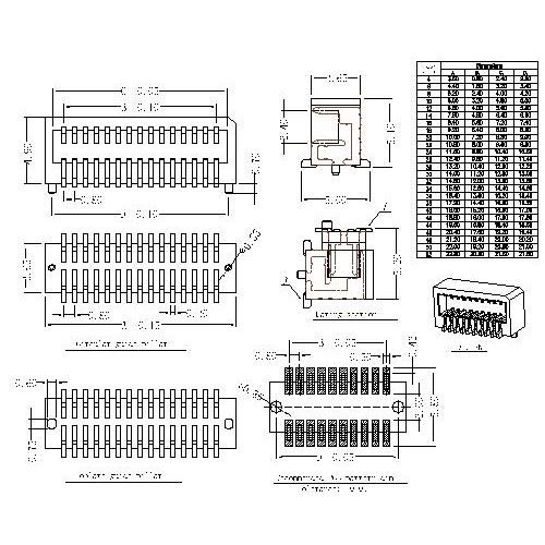 0.8mm Board to Board connector,female, mating Height=5.2mm BB0.8F-5.2XXX01