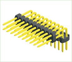 2.54mm Pin Header Double Plastik Angle